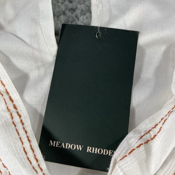 MEADOW RHODES JUMP SUIT WOMENS SMALL WHITE ROMPER ONE PIECE NWT NEW STRIPE *READ - Picture 4 of 14